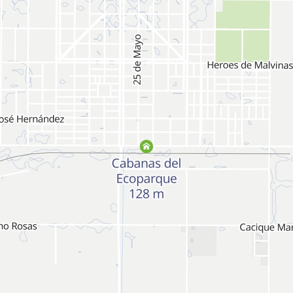 Map of Cabanas del Ecoparque