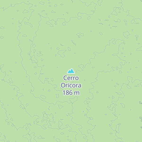 Map of Cerro Oricora