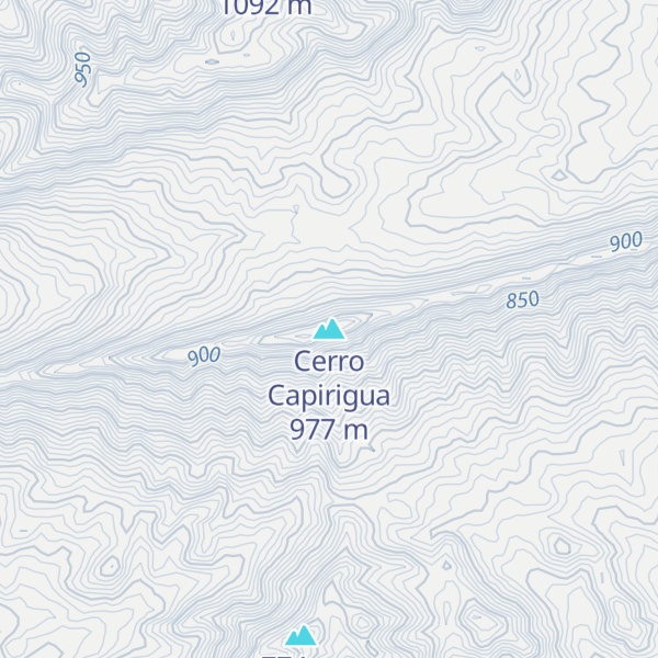 Map of Cerro Capirigua