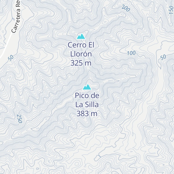 Map of Pico de La Silla