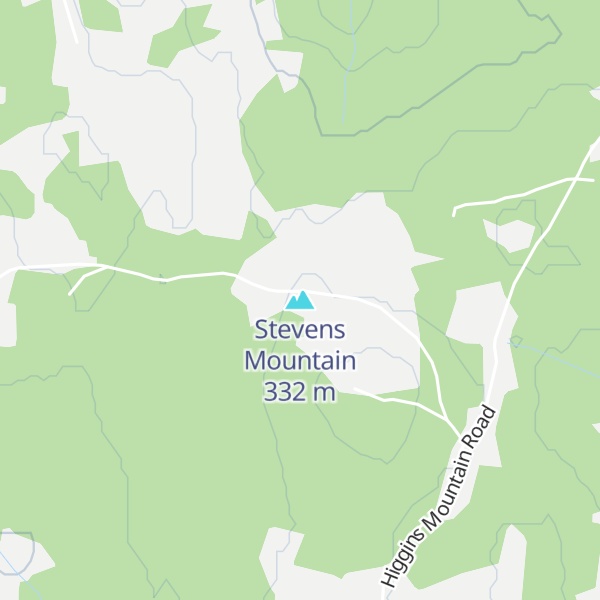 Map of Stevens Mountain