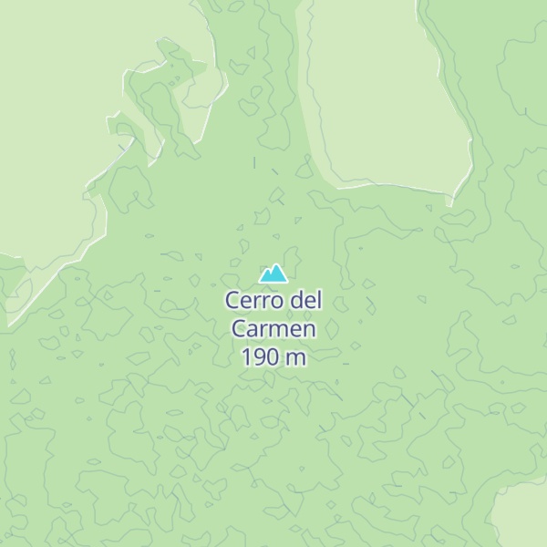 Map of Cerro del Carmen