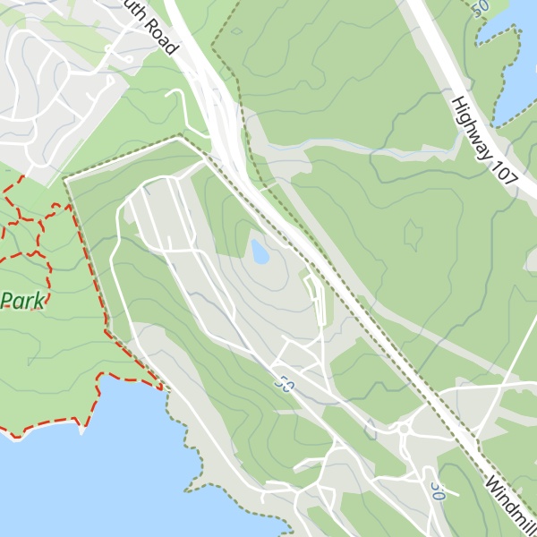 Map of Shaffebough Hill