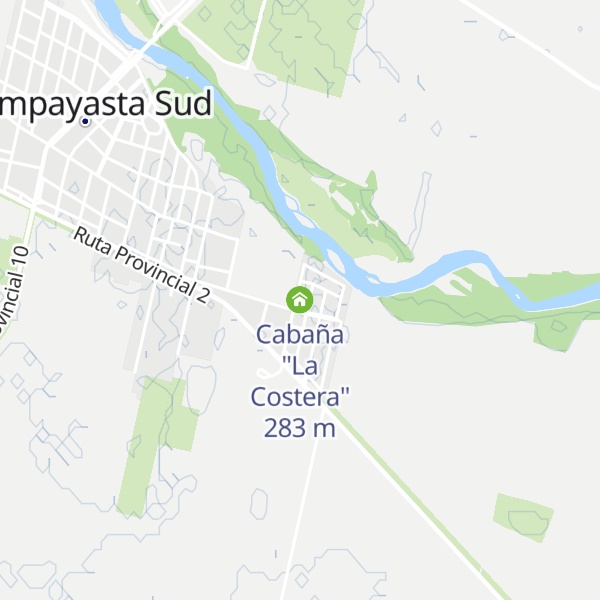 Map of Cabaña "La Costera"