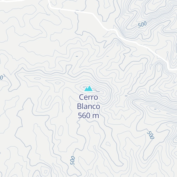 Map of Cerro Blanco