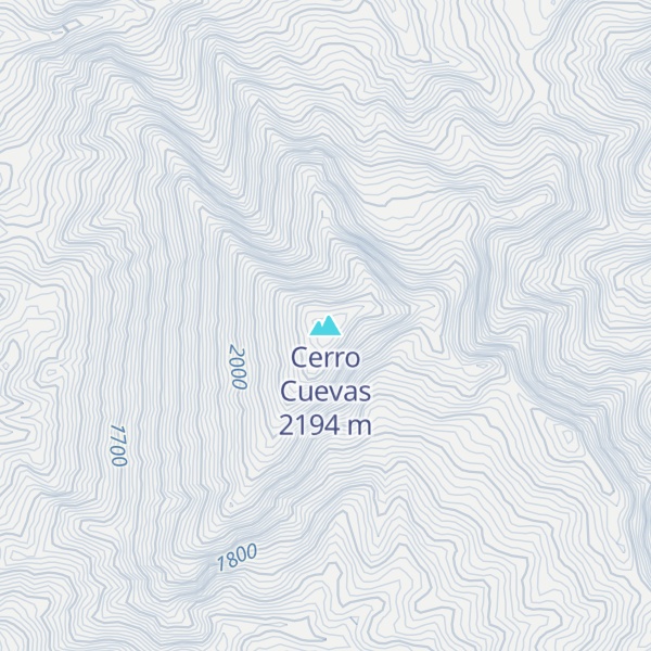 Map of Cerro Cuevas