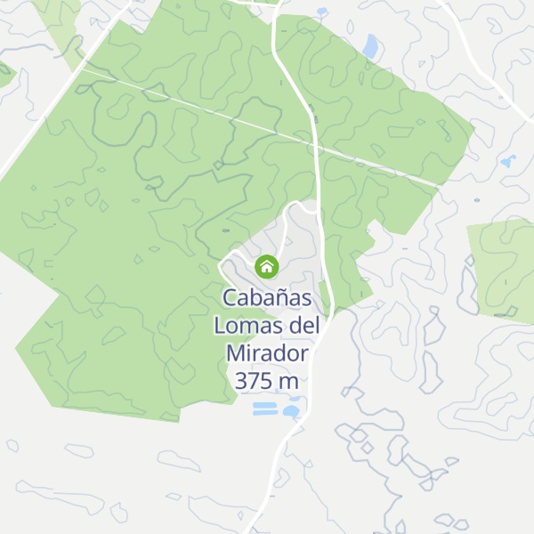Map of Cabañas Lomas del Mirador