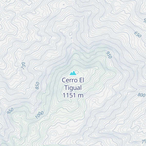 Map of Cerro El Tigual