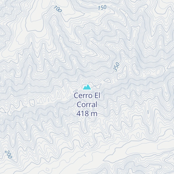 Map of Cerro El Corral