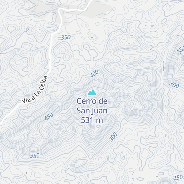 Map of Cerro de San Juan