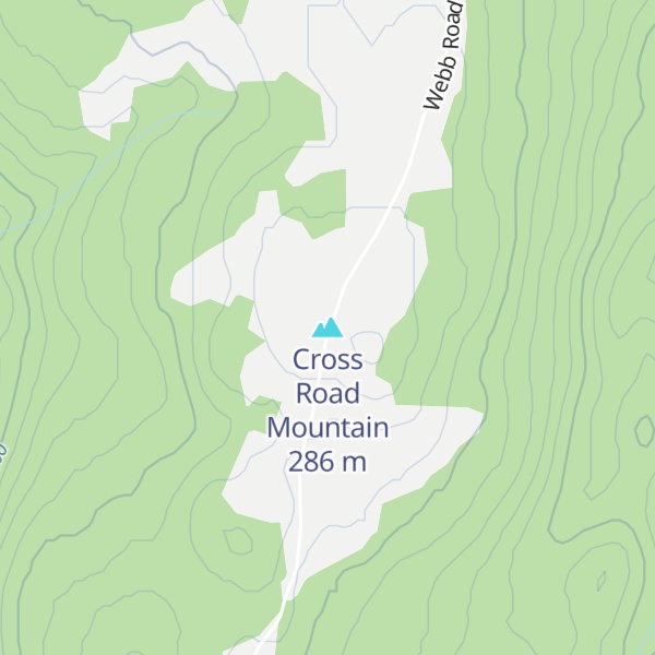Map of Cross Road Mountain