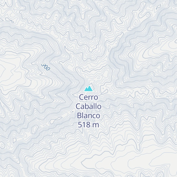 Map of Cerro Caballo Blanco