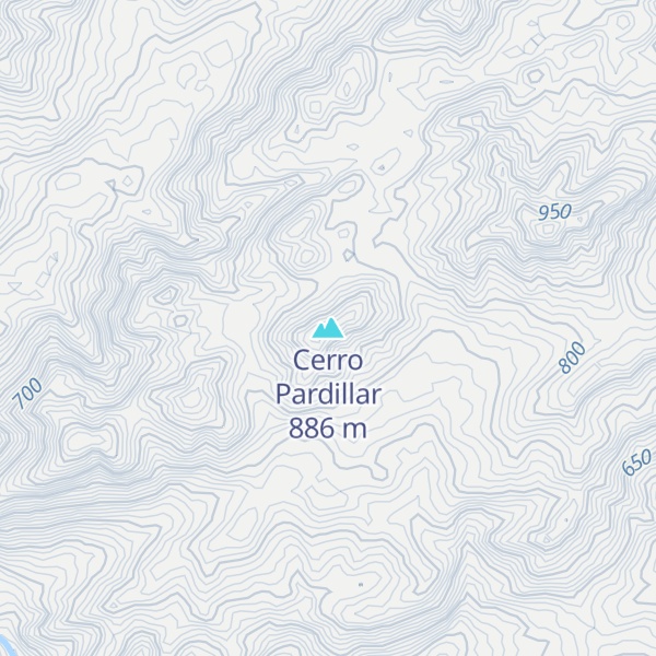 Map of Cerro Pardillar