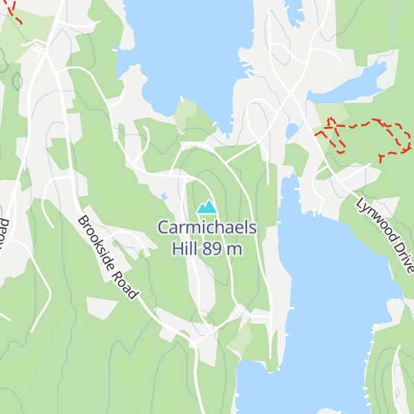 Map of Carmichaels Hill