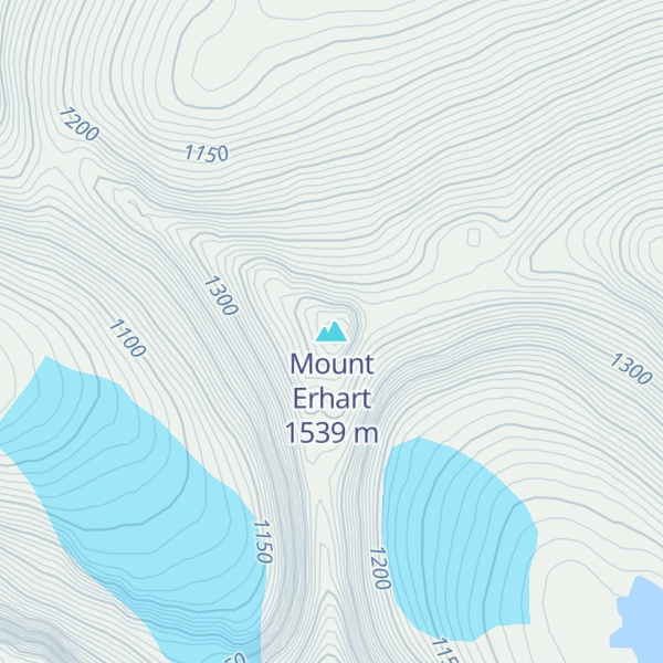 Map of Mount Erhart