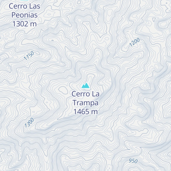 Map of Cerro La Trampa
