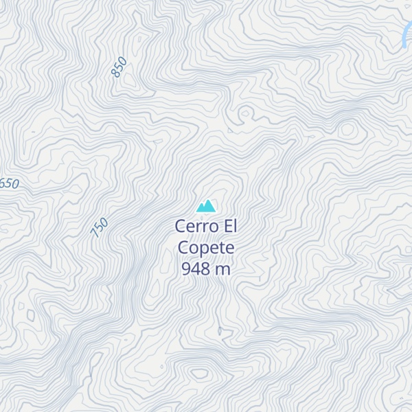 Map of Cerro El Copete