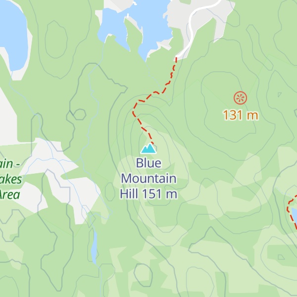 Map of Blue Mountain Hill
