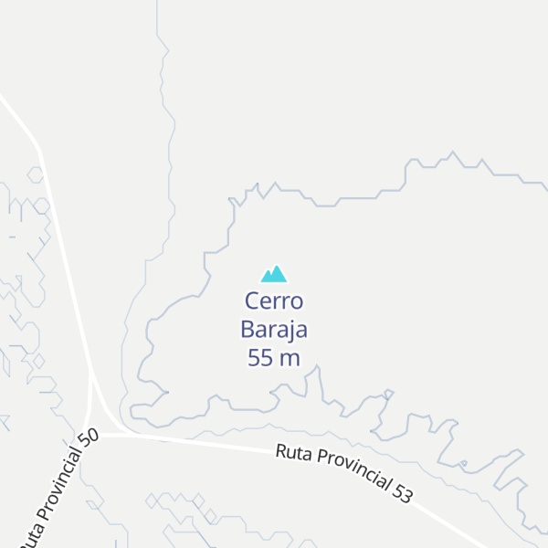 Map of Cerro Baraja