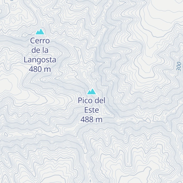 Map of Pico del Este