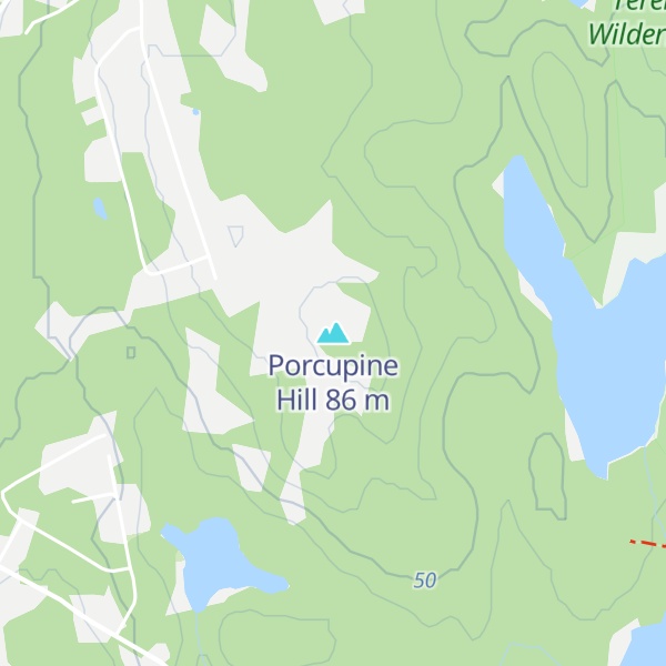 Map of Porcupine Hill
