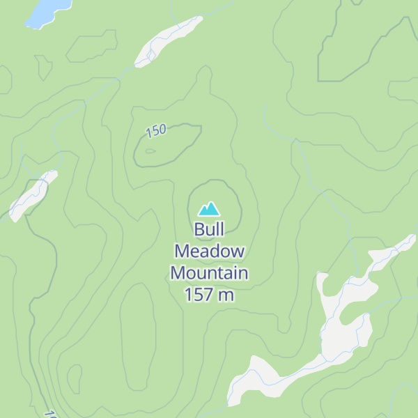 Map of Bull Meadow Mountain