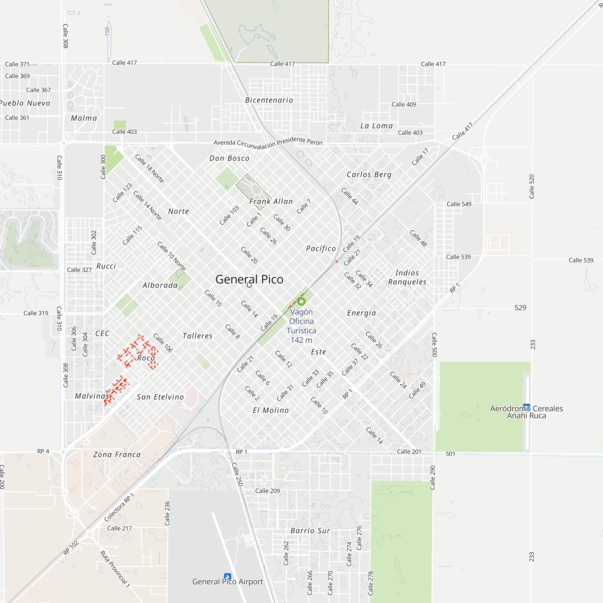 Vagón Oficina Turística map