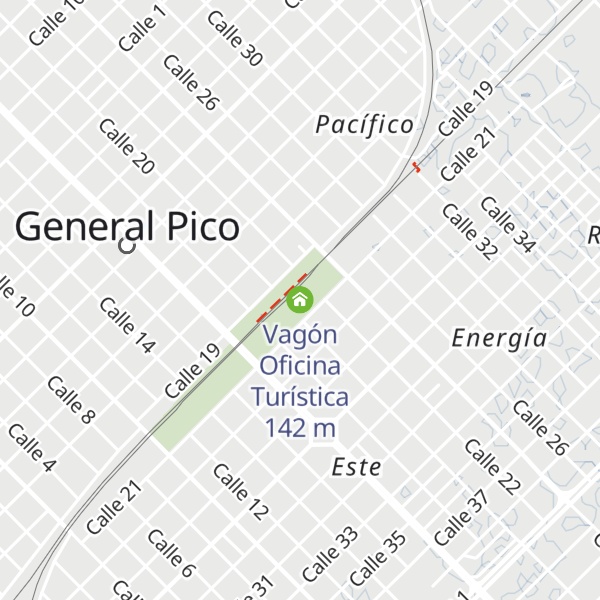 Map of Vagón Oficina Turística