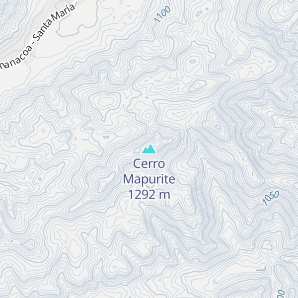 Map of Cerro Mapurite