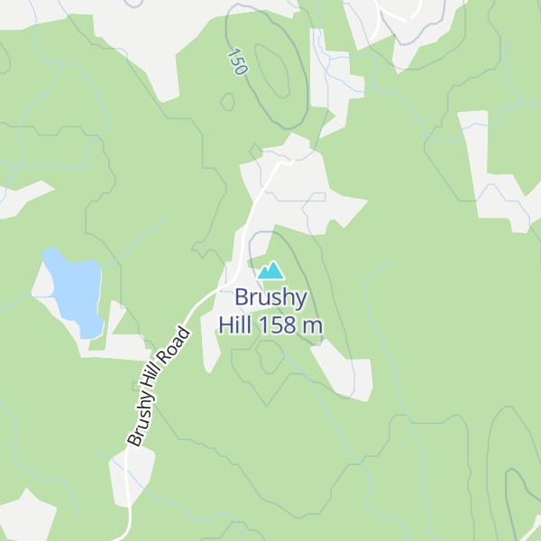 Map of Brushy Hill