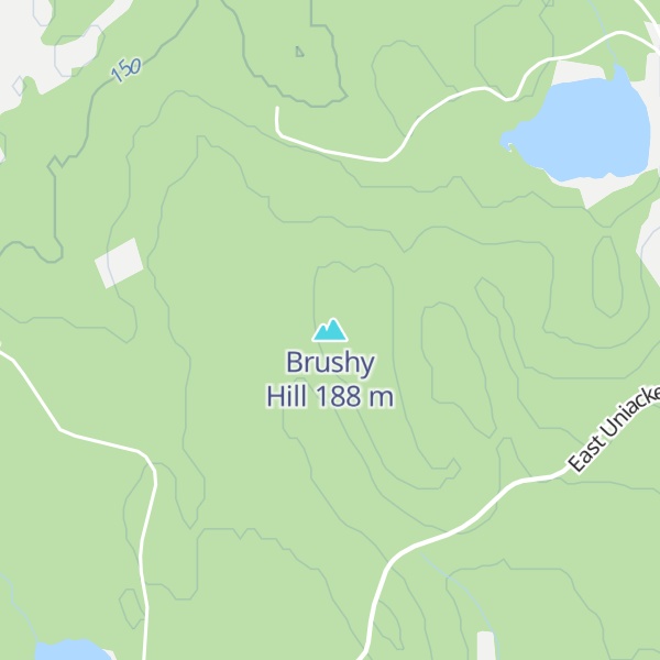 Map of Brushy Hill