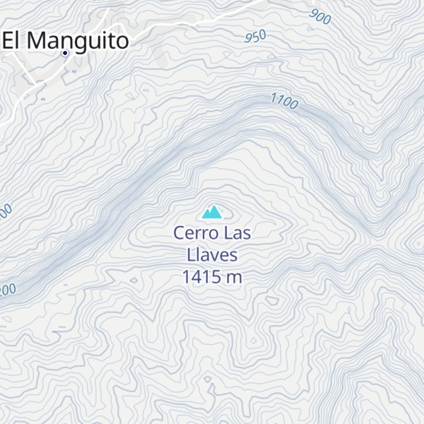 Map of Cerro Las Llaves