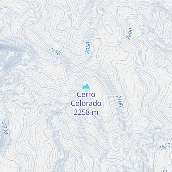 Map of Cerro Colorado