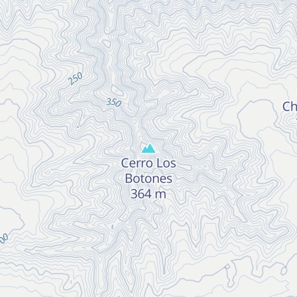 Map of Cerro Los Botones