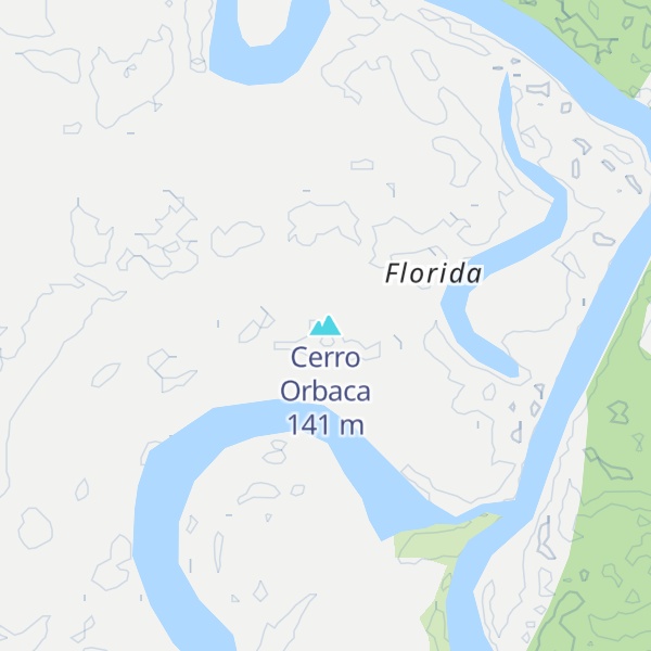 Map of Cerro Orbaca