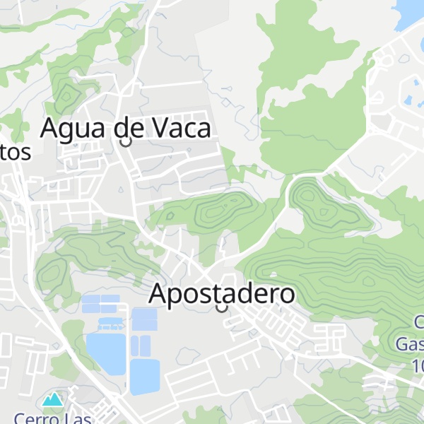 Map of Cerro Agua de Vaca