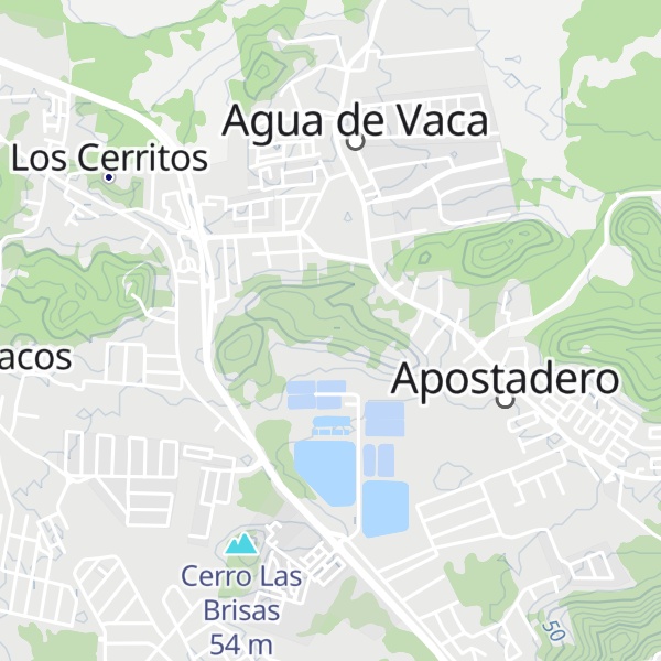Map of Cerro Oriental