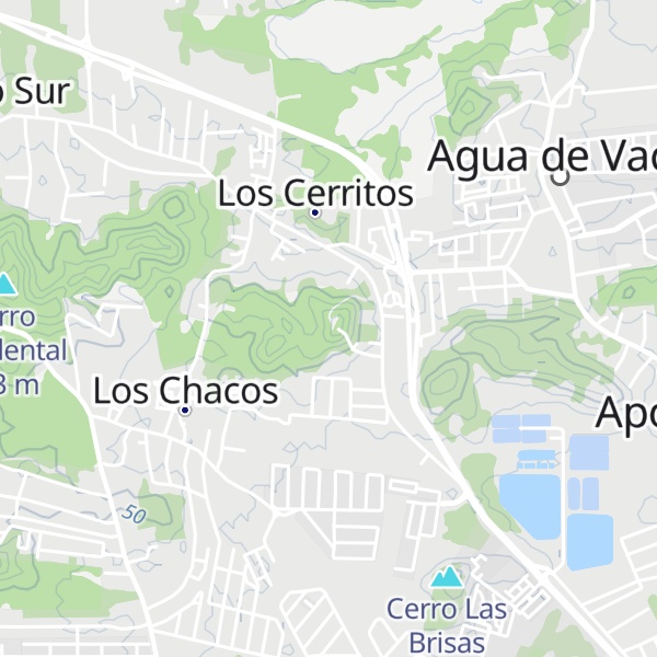 Map of Cerro del Medio