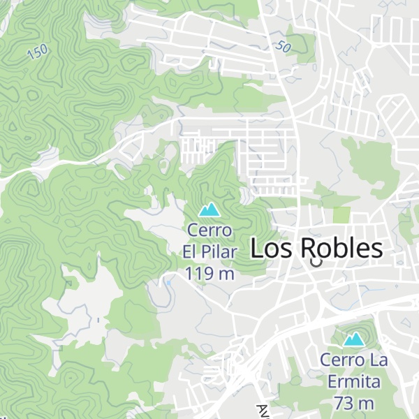 Map of Cerro El Pilar