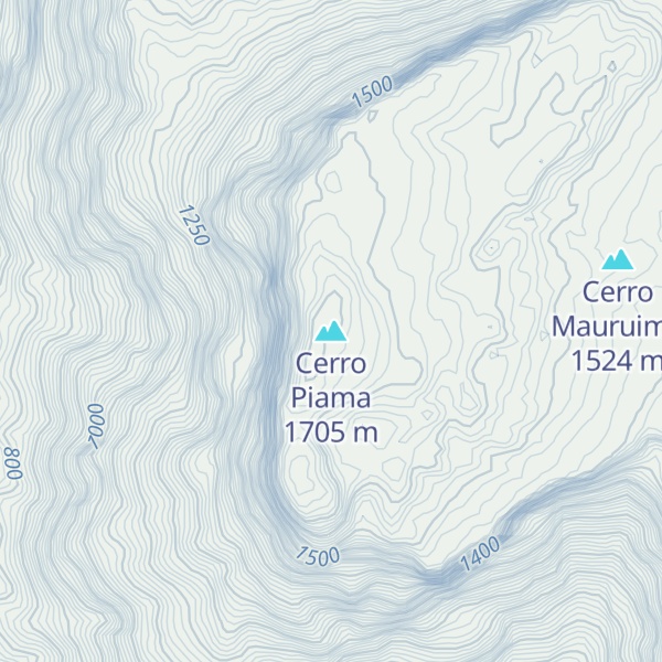 Map of Cerro Piama