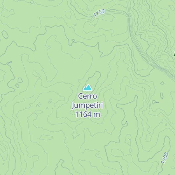 Map of Cerro Jumpetiri