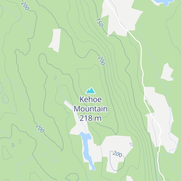 Map of Kehoe Mountain