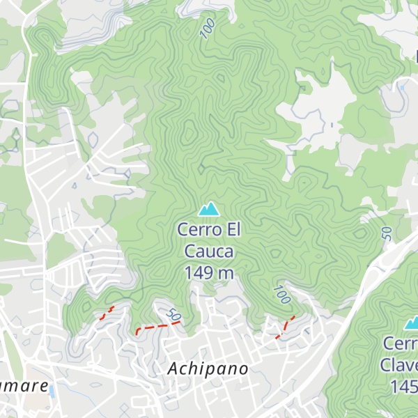 Map of Cerro El Cauca