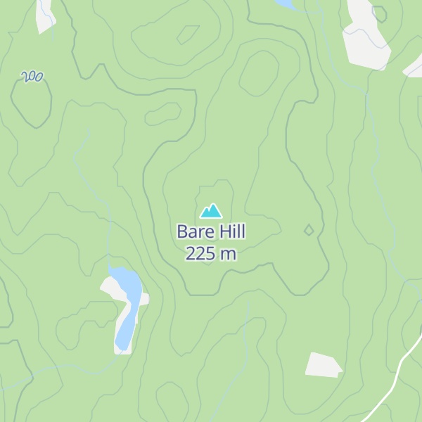 Map of Bare Hill