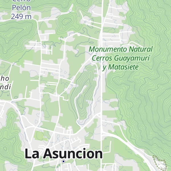 Map of Cerro Cocheima