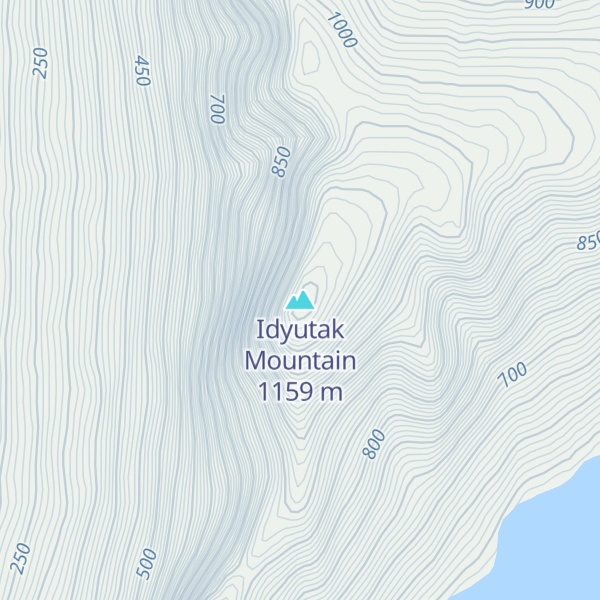 Map of Idyutak Mountain
