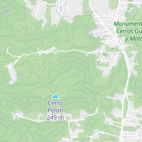 Map of Cerro La Gloria