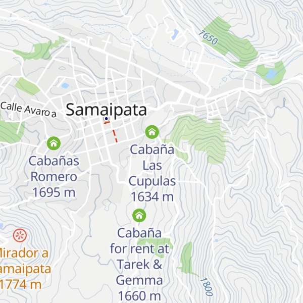 Map of Cabaña Colibri