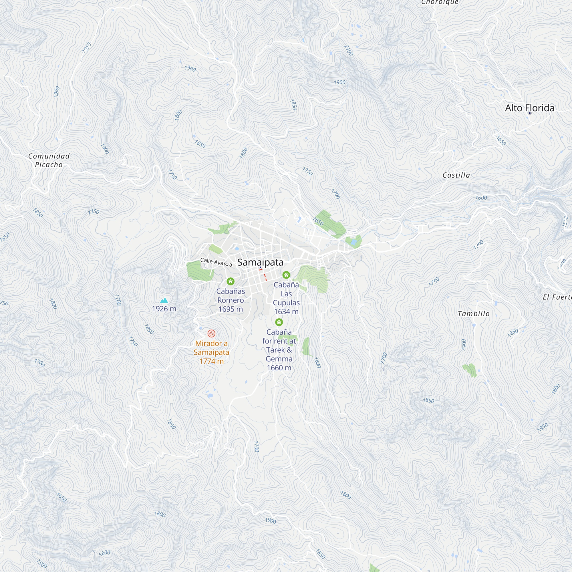 Cabaña Colibri map