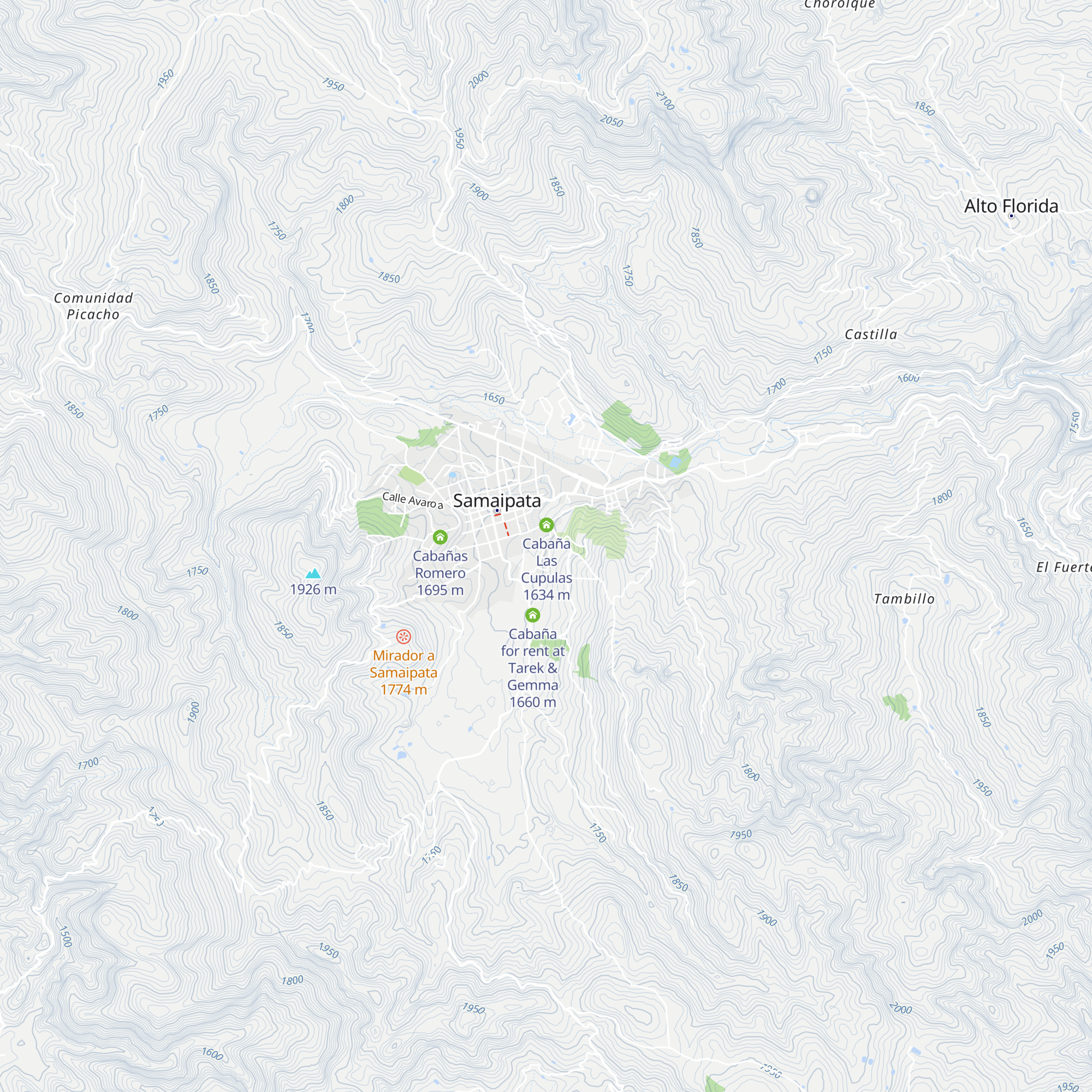 Cabaña Colibri map